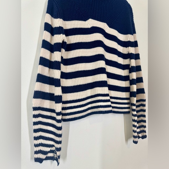 EUC - Derek Lam Sweater Navy and Cream Stripe Knit - Picture 8 of 13